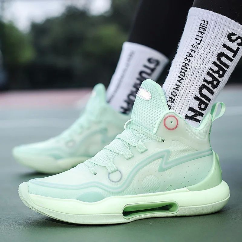 High quality middle school high top basketball shoes actual