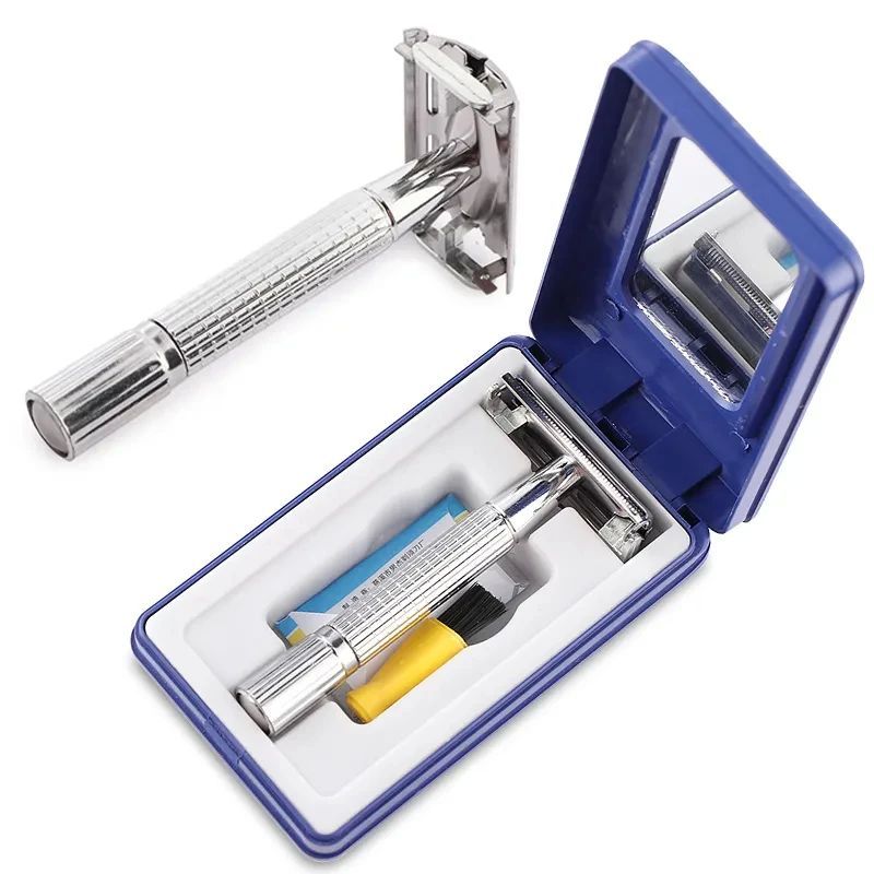 Men Shaving Razor with Blade Sliver Folding Shaving Knife Fa