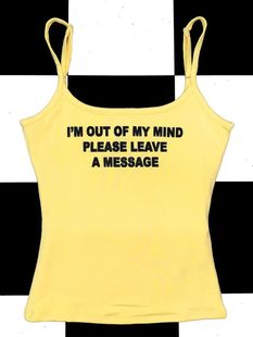 Grunge Sreetw Corset Aesthetic Sexy Top Yellow Punk Camisole