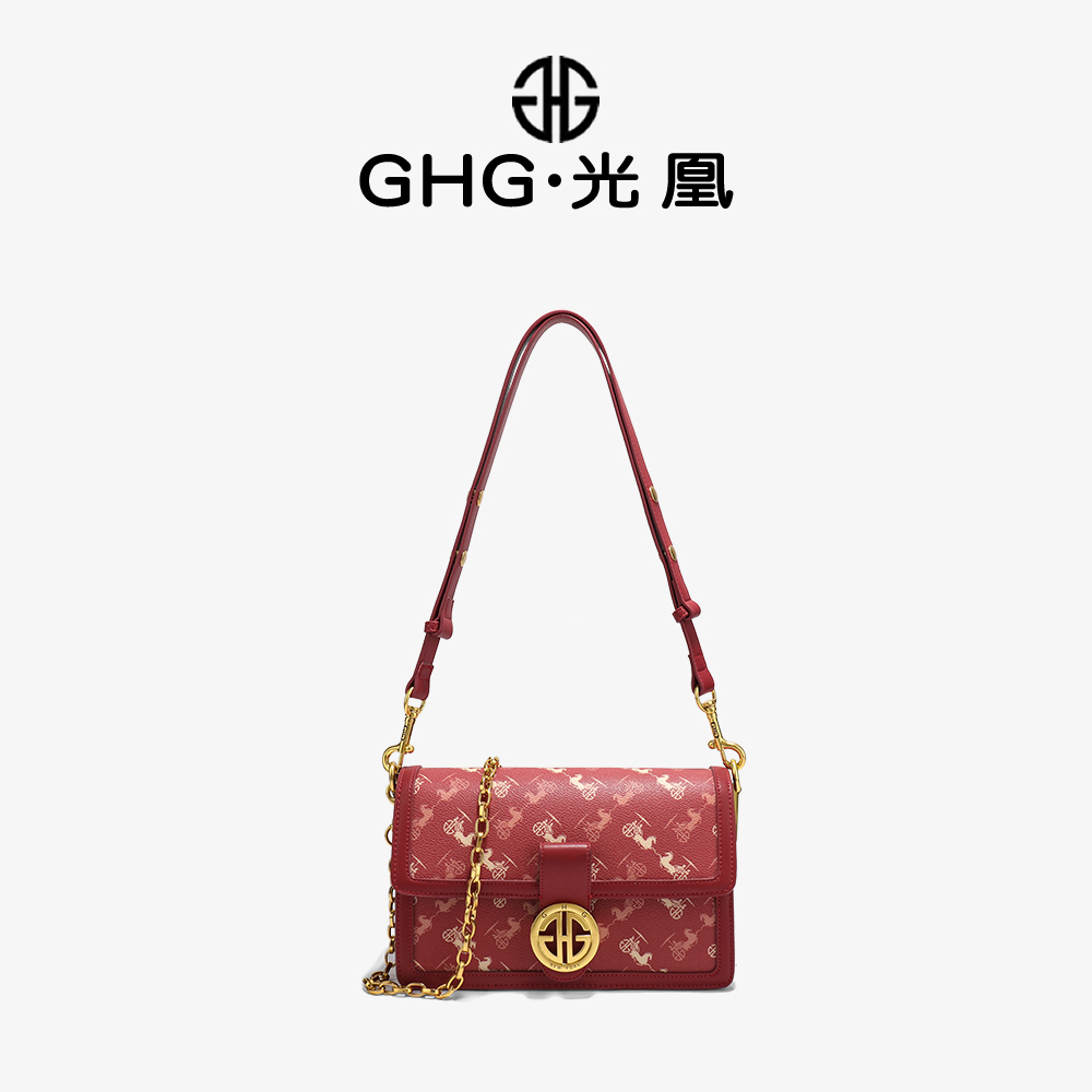 GHG Phoebe phoebe Niche design Guochao senior Female bag gules Messenger chain Bag bride Wedding packagein the Leather/Lady bags/Men's bag, 女士包袋新, 小方包 category - from Buy2taobao.com to provide professional Taobao agent buy service