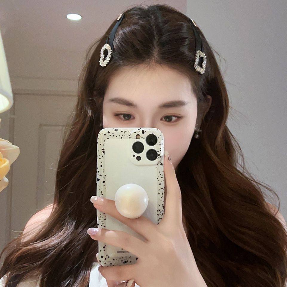 爱心水钻碎发夹子刘海发夹侧边