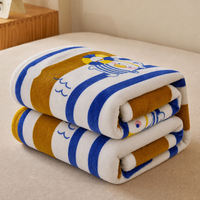 Muji blanket Flannel milk velvet thin cover blanket Spring and Autumn blanket Double-sided office nap sofa blanket thumbnail 6