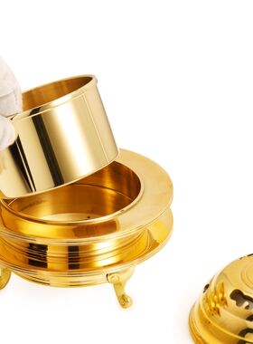 四季唐密纯铜火舍香炉制造方便