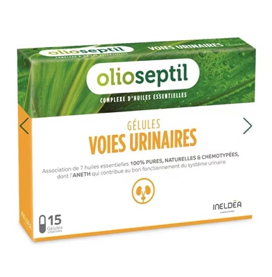 法国直 Olioseptil久木之名莳萝蔓越莓精油泌尿系统护理15粒