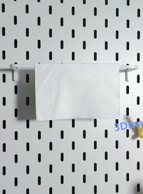 毛巾/抹布/手帕收纳架适用宜家SKADIS洞洞板配件可改金属方孔圆孔