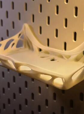 兼容宜家SKADIS斯考迪斯 金属方孔圆孔洞洞板配件别致优雅置物板