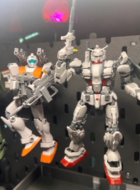 4个装高达模型支架适用于宜家SKADIS洞洞板配件可改金属方孔圆孔