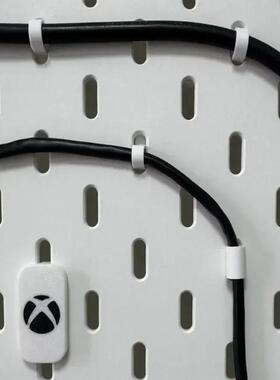 3D打印兼容宜家SKADIS斯考迪斯洞洞板配件电源线数据线理线器收纳