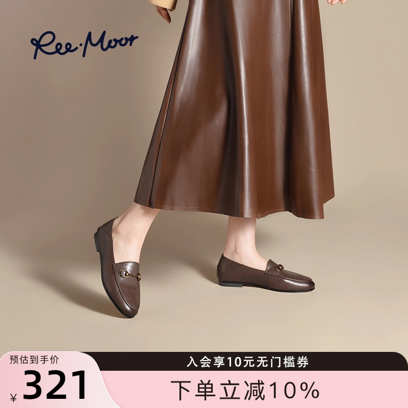 reemoor马衔扣英伦风乐福鞋