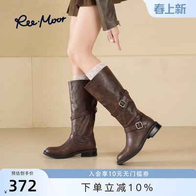 REEMOOR睿慕复古英伦风短靴