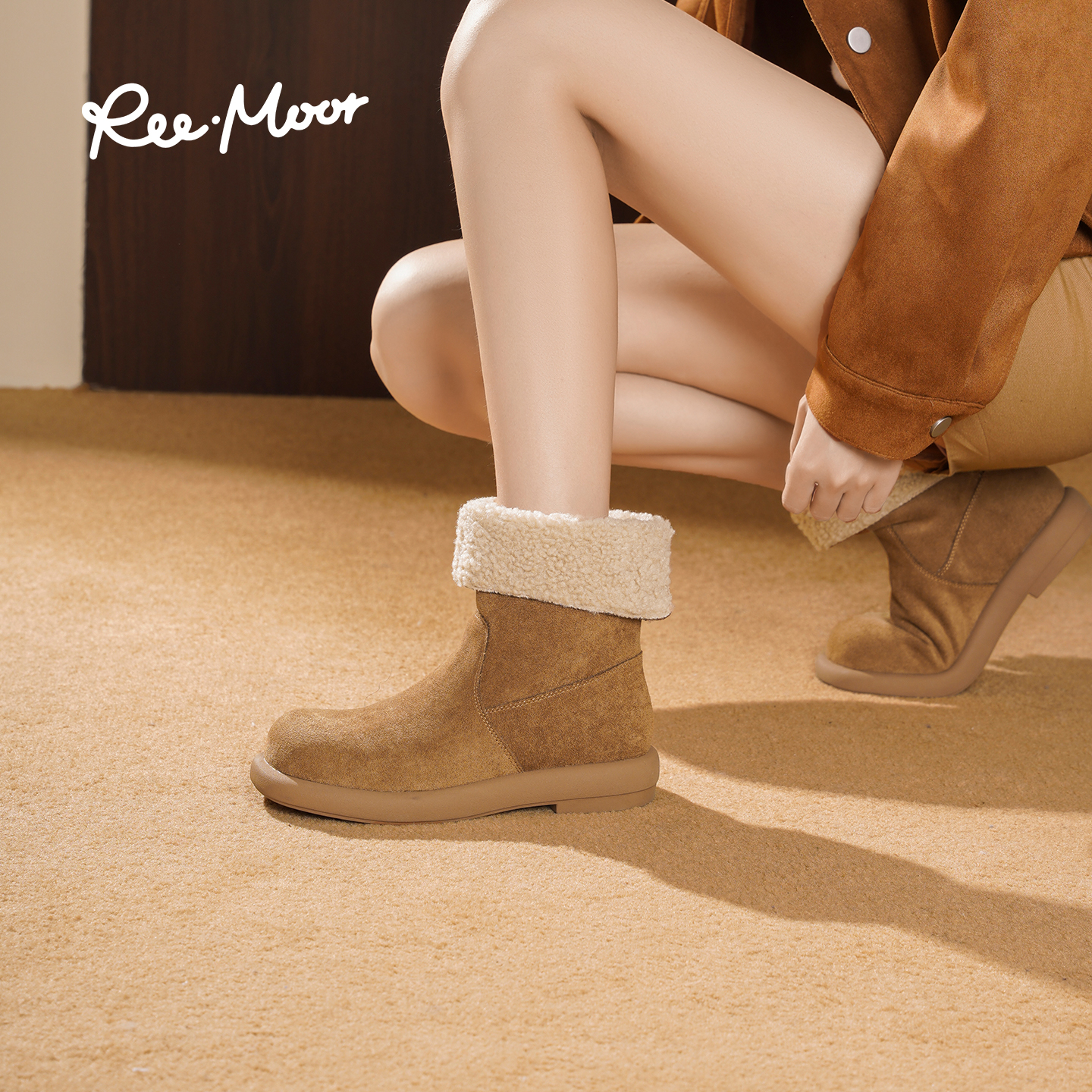 REEMOOR睿慕2025冬季新款雪地靴