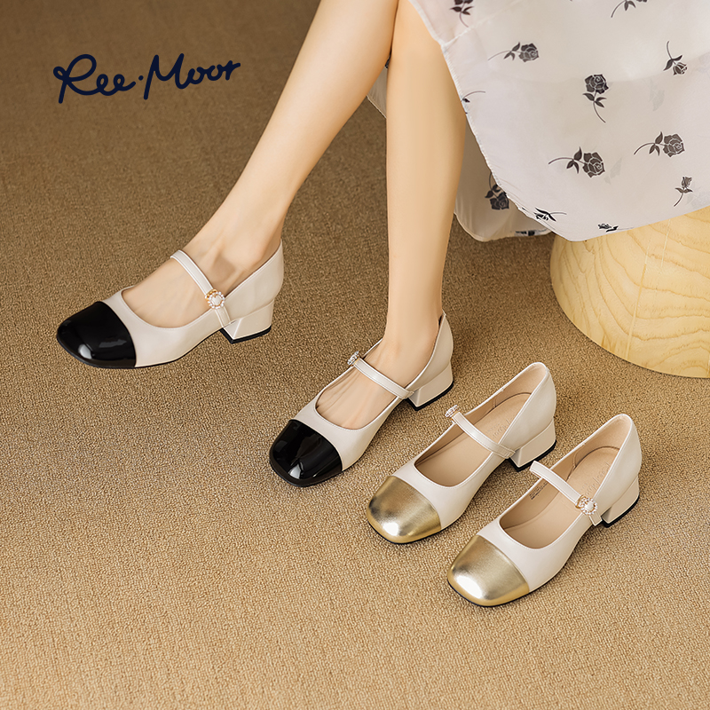 reemoor法式中跟玛丽珍鞋