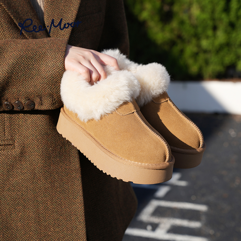 REEMOOR2024新款保暖雪地靴