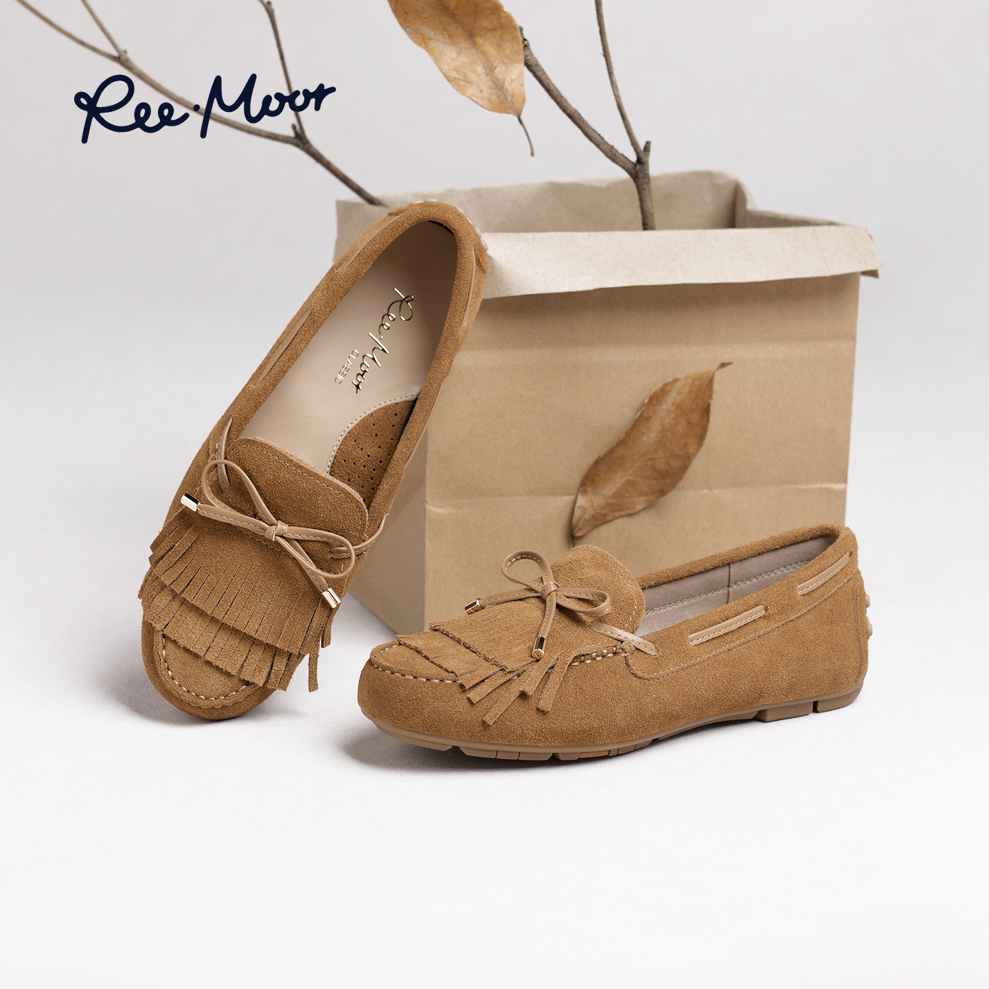 REEMOOR复古英伦风乐福鞋