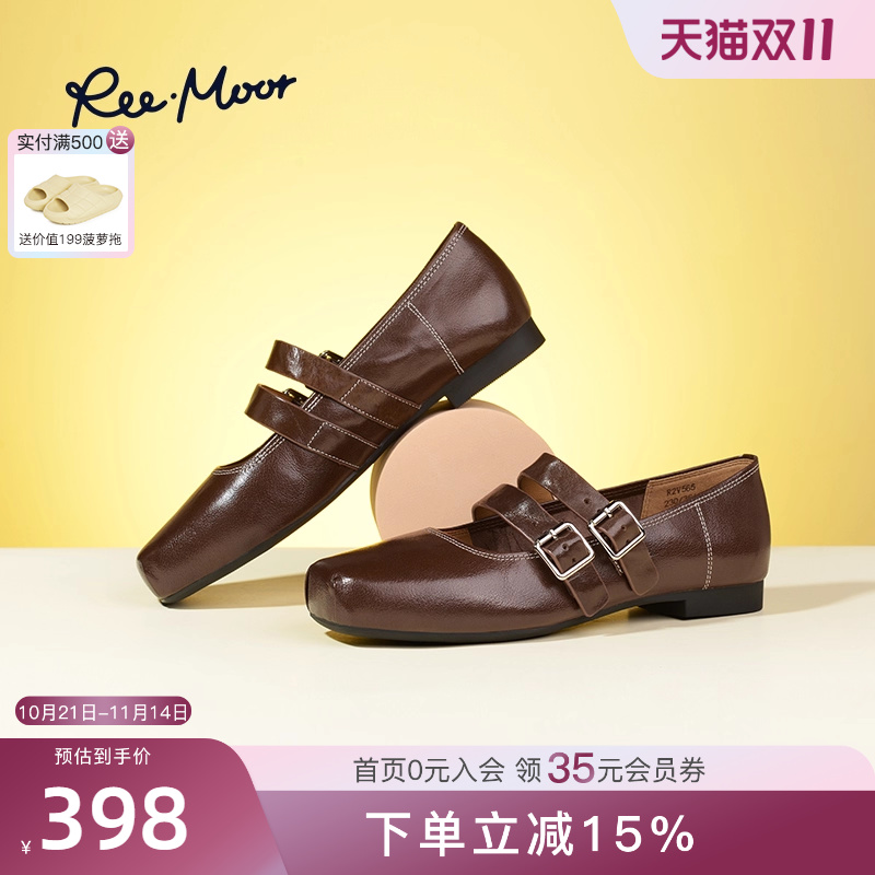 REEMOOR2025春夏新款玛丽珍鞋