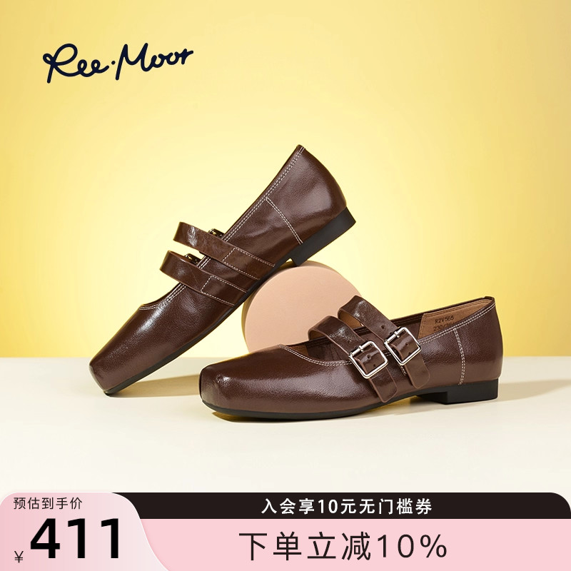 REEMOOR2025春夏新款玛丽珍鞋