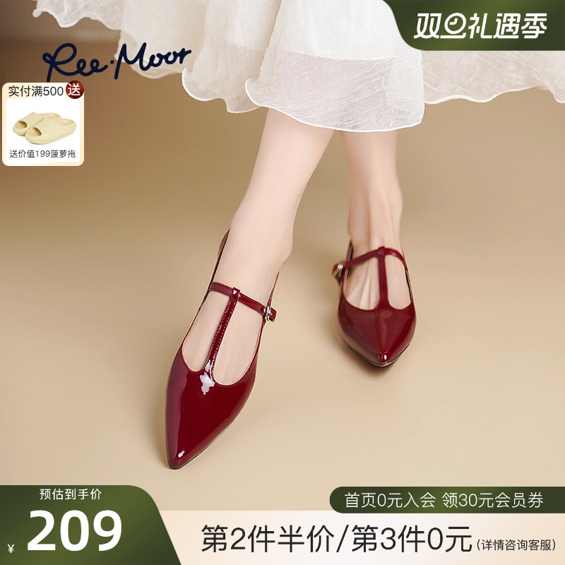 REEMOOR2025春新款玛丽珍鞋