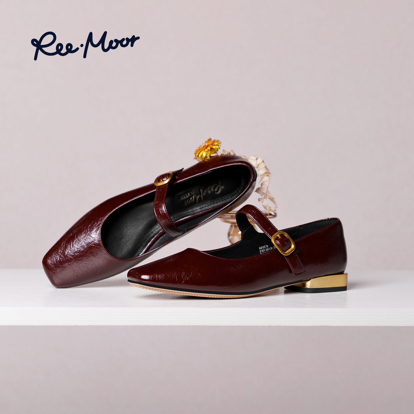 REEMOOR法式玛丽珍鞋浅口单鞋