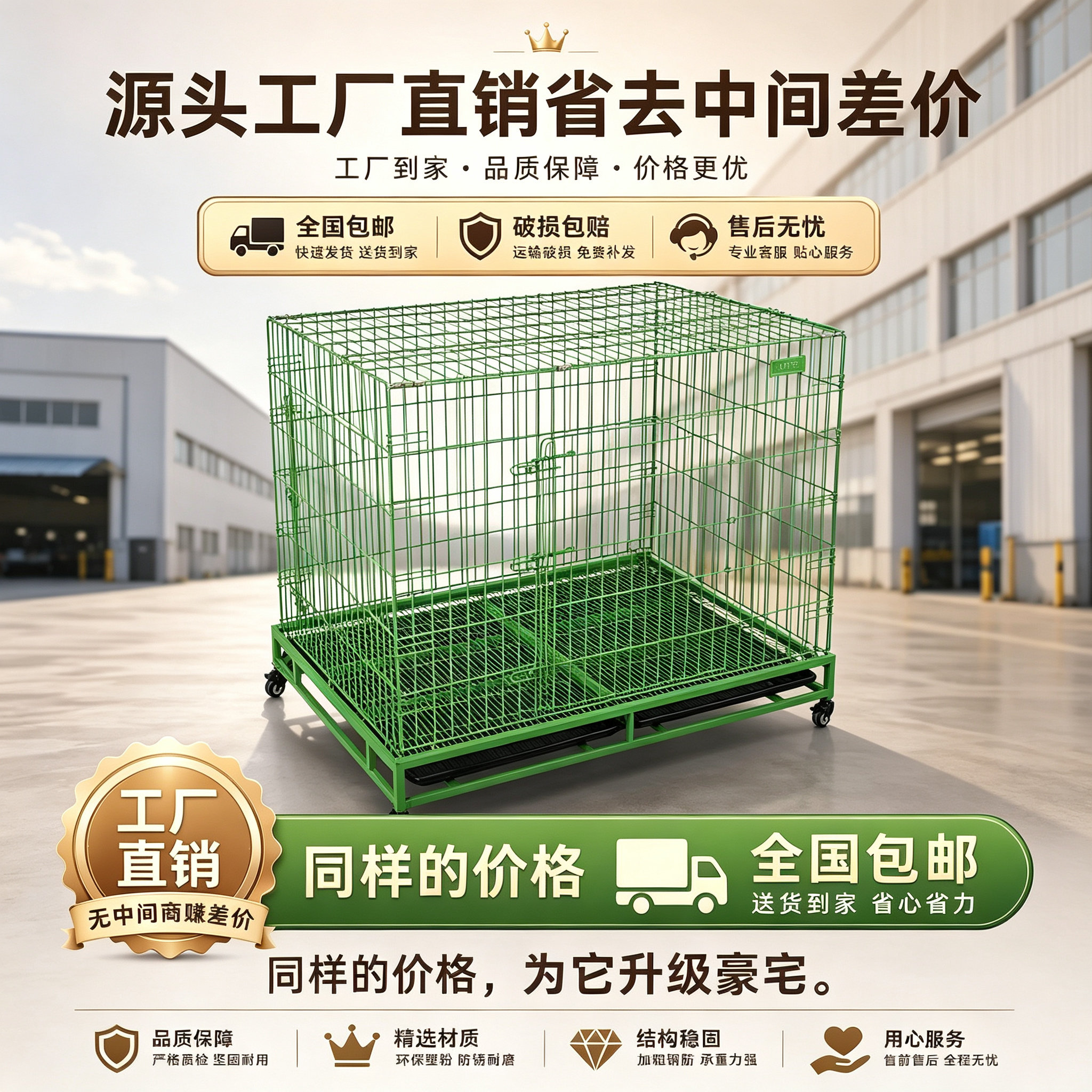 折叠笼子獒运宠物结实耐用图片