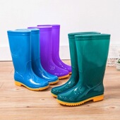 雨鞋 女胶鞋 雨靴时尚 四季 高筒防水鞋 女士厨房防滑中筒保暖牛筋底