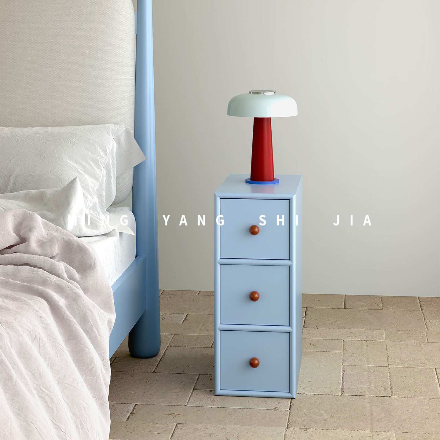 多巴胺实木床头柜22厘米