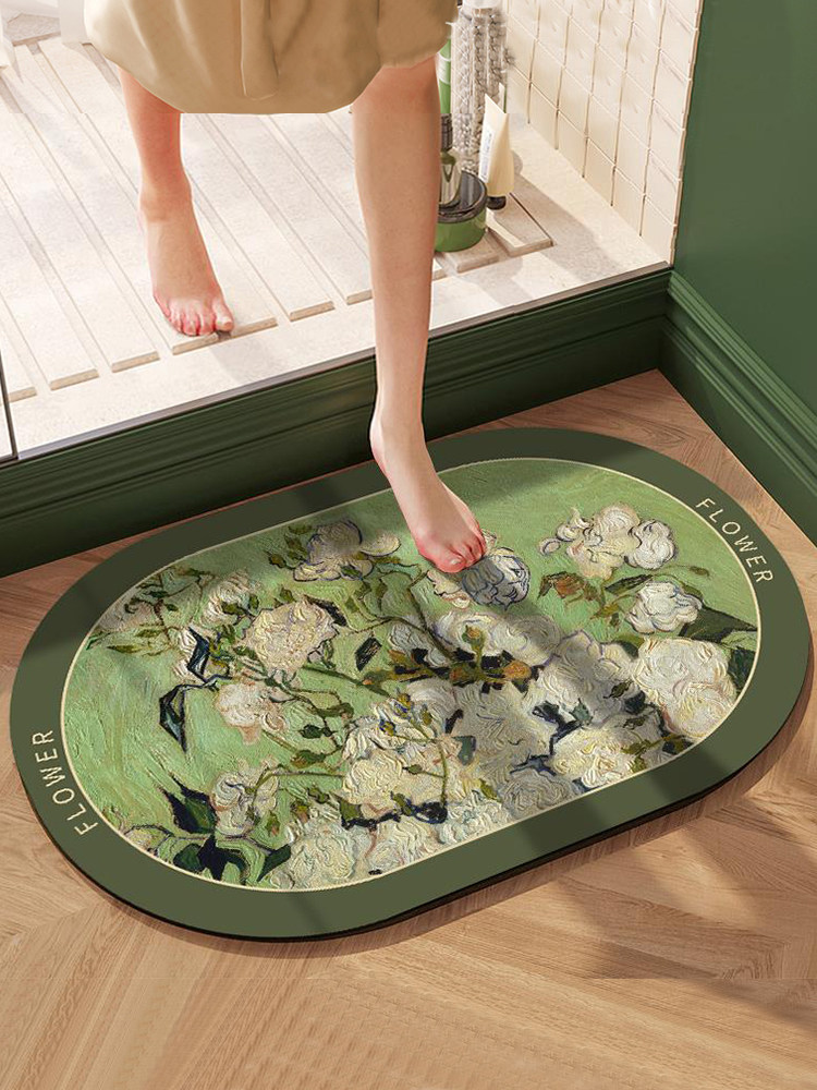 硅藻泥浴室吸水地垫卫生间门口软脚垫子速干卫浴厕所防摔防滑地毯,居家布艺,家用脚垫,淘宝优惠券,粉丝福利购,淘宝优惠卷