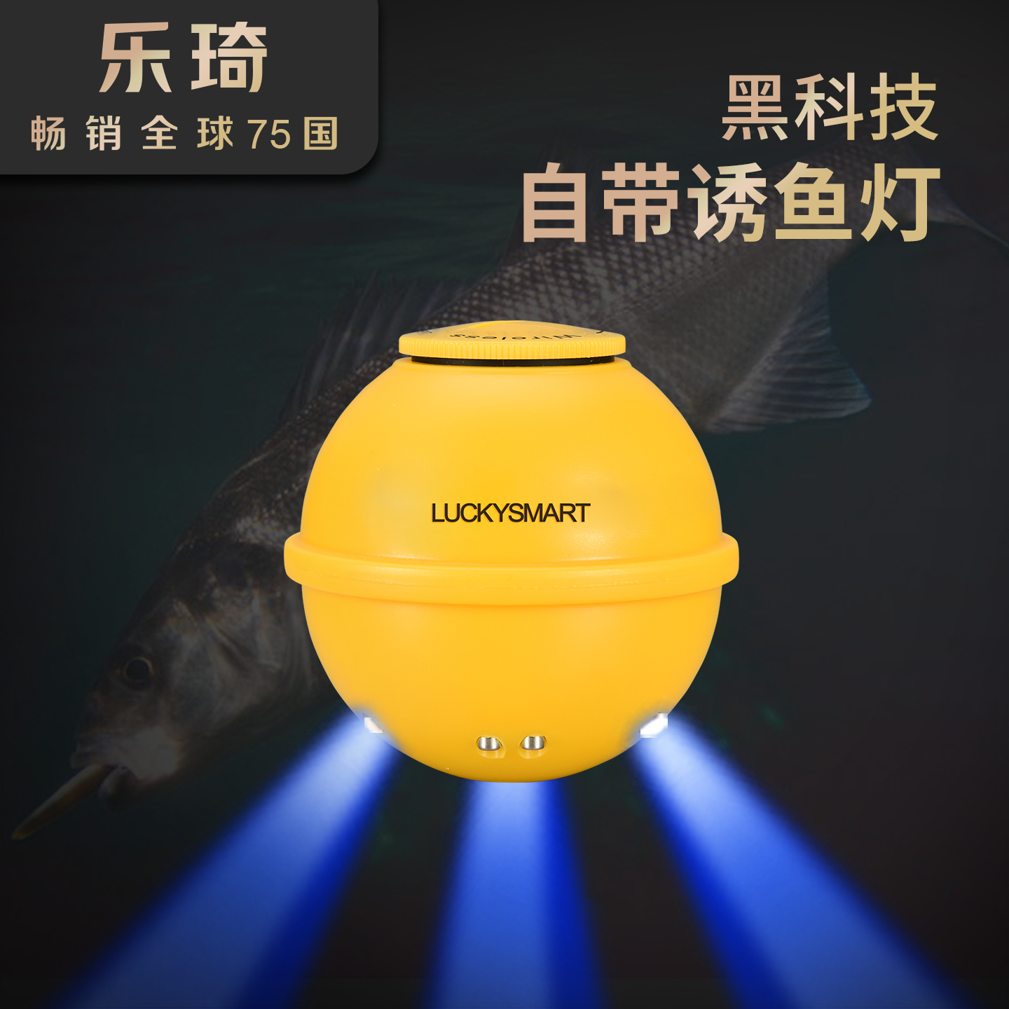 乐琦原装配件可充电防水探鱼器