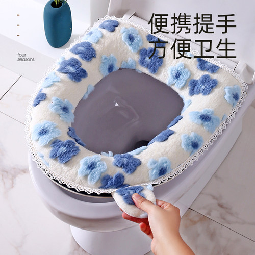 坐垫马桶科缦羊羔绒拉链款简欧