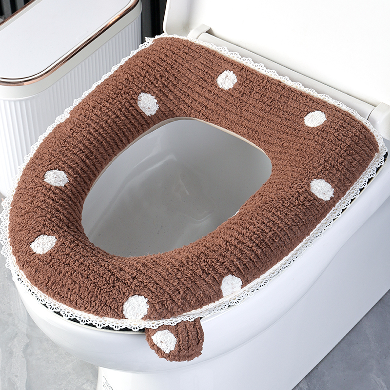 科缦灯芯绒糖果色马桶垫