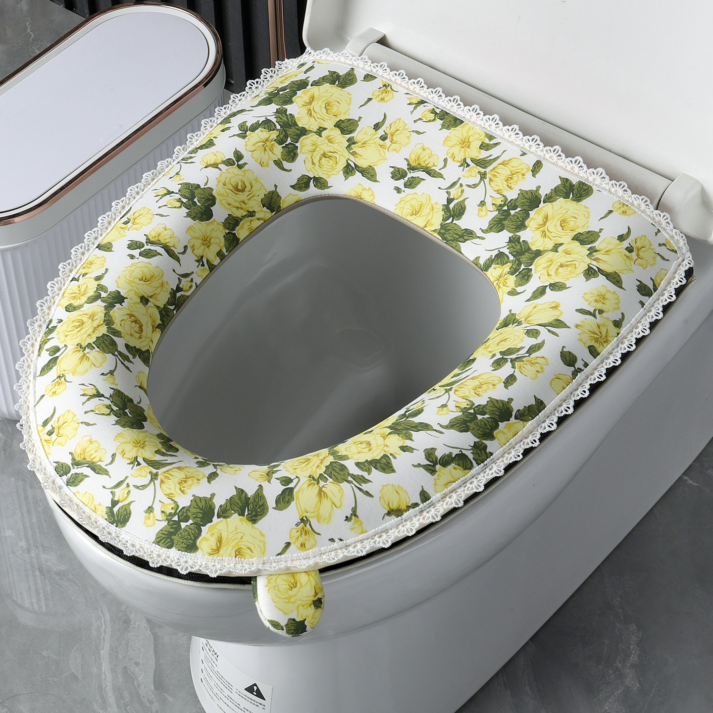 法式玫瑰棉马桶垫高级家用亲肤四季加大加厚U 型防水拉链坐便套,家庭/个人清洁工具,马桶套/马桶座圈,淘宝优惠券,粉丝福利购,淘宝优惠卷