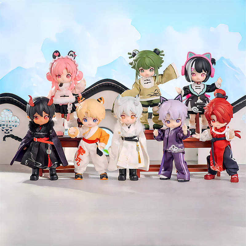 正版NAGI兽仔游学记可动手办盲盒