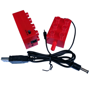 邦宝小大颗粒积木电动配件零件马达电机锂电池电源体感遥控器电线