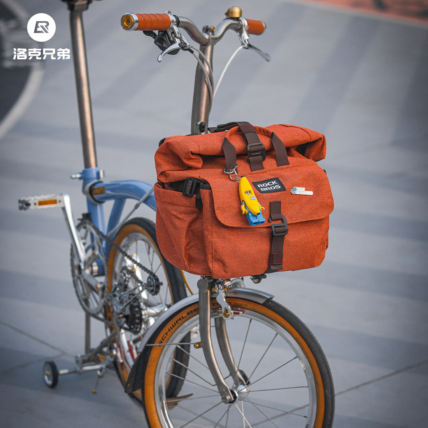 洛克兄弟折叠车多用背包