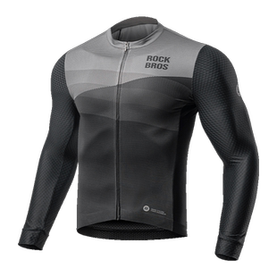 洛克兄弟长袖骑行裤春夏季透气上衣速干排汗自行车运动服男款装备