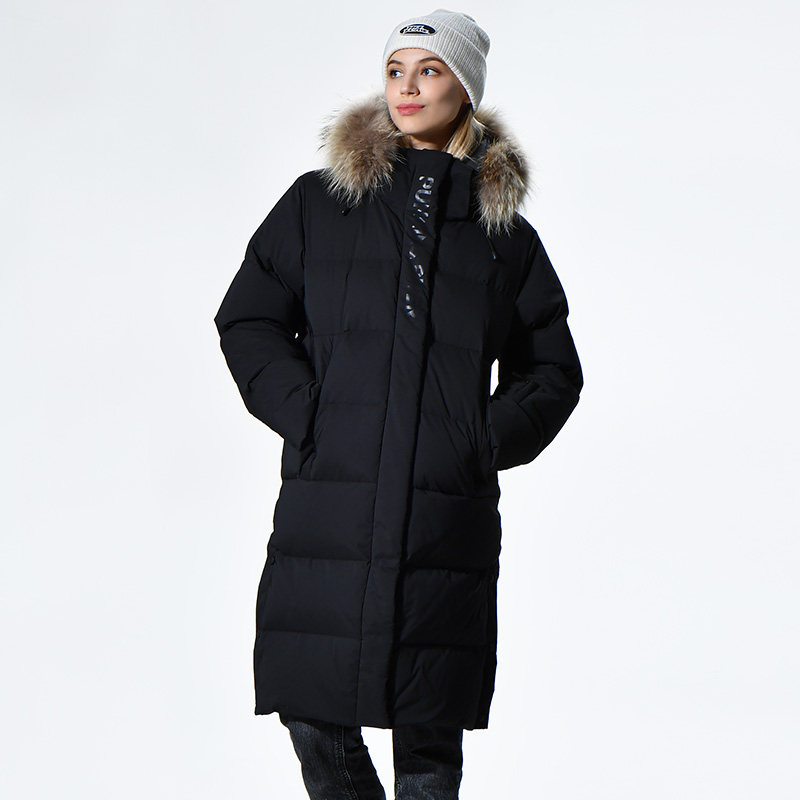 RUNNING RIVER奔流户外女式登山防风保暖中长加厚派克羽绒服4260