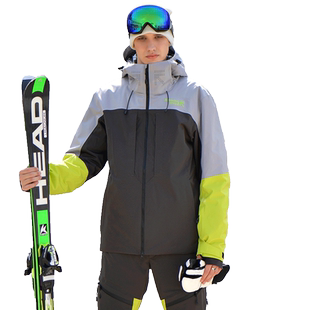 RUNNING RIVER奔流男士短款拼接滑雪服上衣双板外套保暖防风A3035