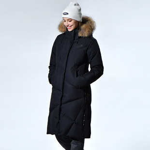 RUNNING RIVER奔流 户外女式防风保暖加厚城市户外长款羽绒服4261