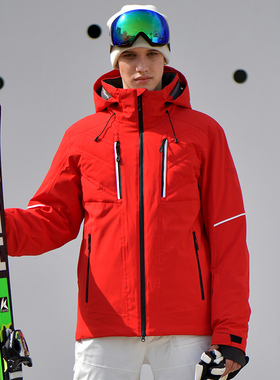 RUNNING RIVER奔流男士短款拼接滑雪服上衣双板外套保暖防风A3037