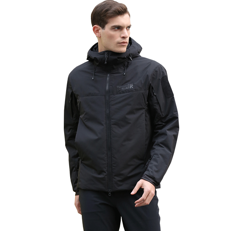 奔流男式登山城市户外运动棉服