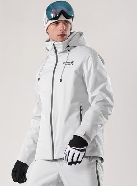 RUNNING RIVER奔流男款短款时尚纯色拼接滑雪服上衣双板外套A4028