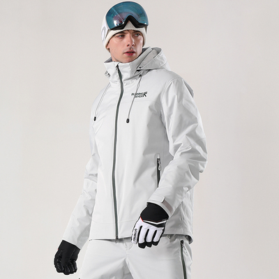 RUNNING RIVER奔流男款短款时尚纯色拼接滑雪服上衣双板外套A4028