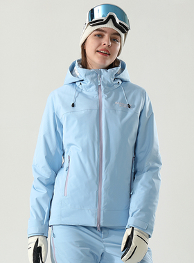 RUNNING RIVER奔流女士短款时尚纯色拼接滑雪服上衣双板外套A4022