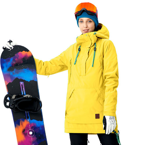 奔流女士单板套头厚款上衣滑雪服