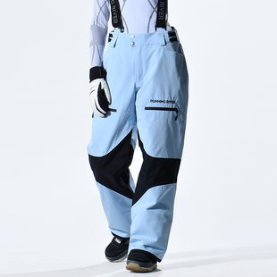 RUNNING RIVER奔流 女式户外防风保暖单板背带滑雪裤新款4470
