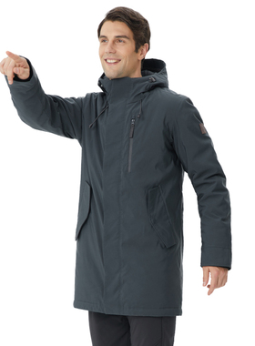 RUNNING RIVER奔流 男式登山保暖中长款城市户外薄款运动棉服