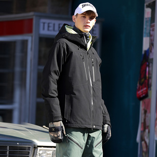 RUNNING 纯色滑雪服上衣1435 RIVER奔流户外单板双板防风保暖男式