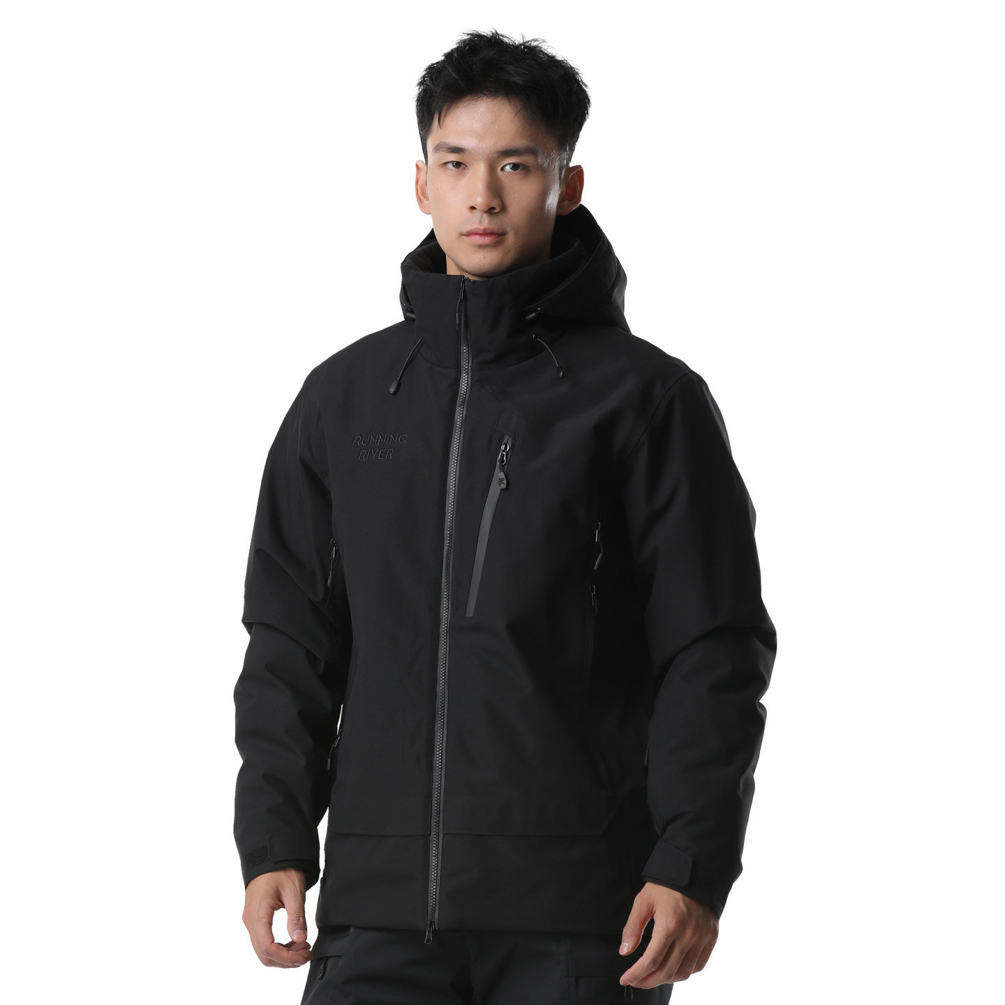 连帽防水夹克双板滑雪服运动外套