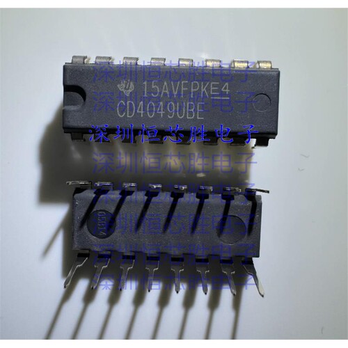 原厂供应CD4049UBE 缓冲器和线路驱动器 封装DIP16 全新原装IC