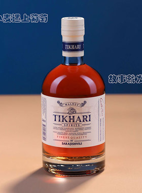 格鲁吉亚Sarajishvili白兰地威士忌TIKHARI核桃酒蒸馏配置酒500ML