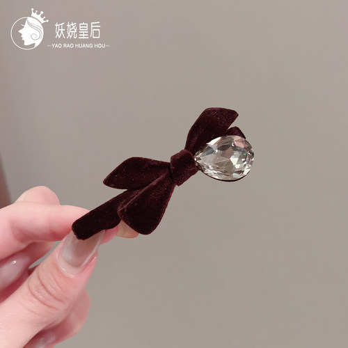 水钻发夹侧边碎卡发饰新款一字夹